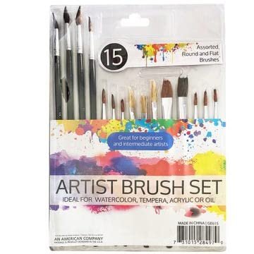 Artist Brush Set 15pcs