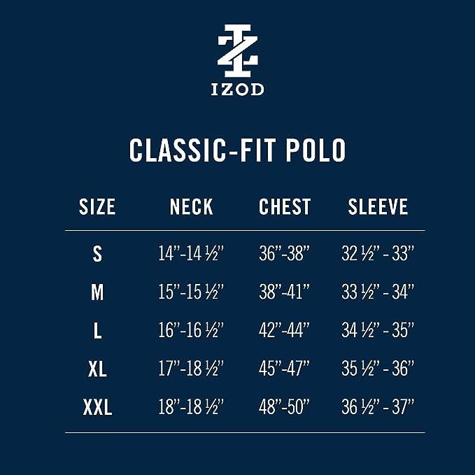 IZOD Men's Advantage Performance Short Sleeve Polo Shirt