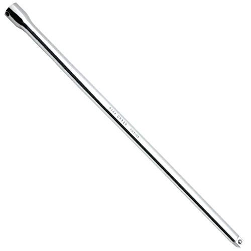 URREA Socket Wrench Extension - 3/8" Drive 18-Inch Ratchet Extender with Drop Forged Construction & Nickel-Chrome Finish - 5263