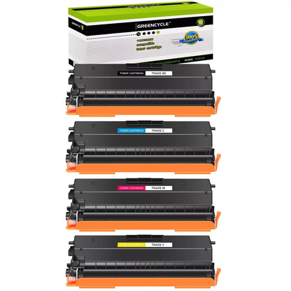 GREENCYCLE 4 Set Toner TN-436 BCYM For Brother HL-L8360CDW L8260CDW MFC-L8610CDW