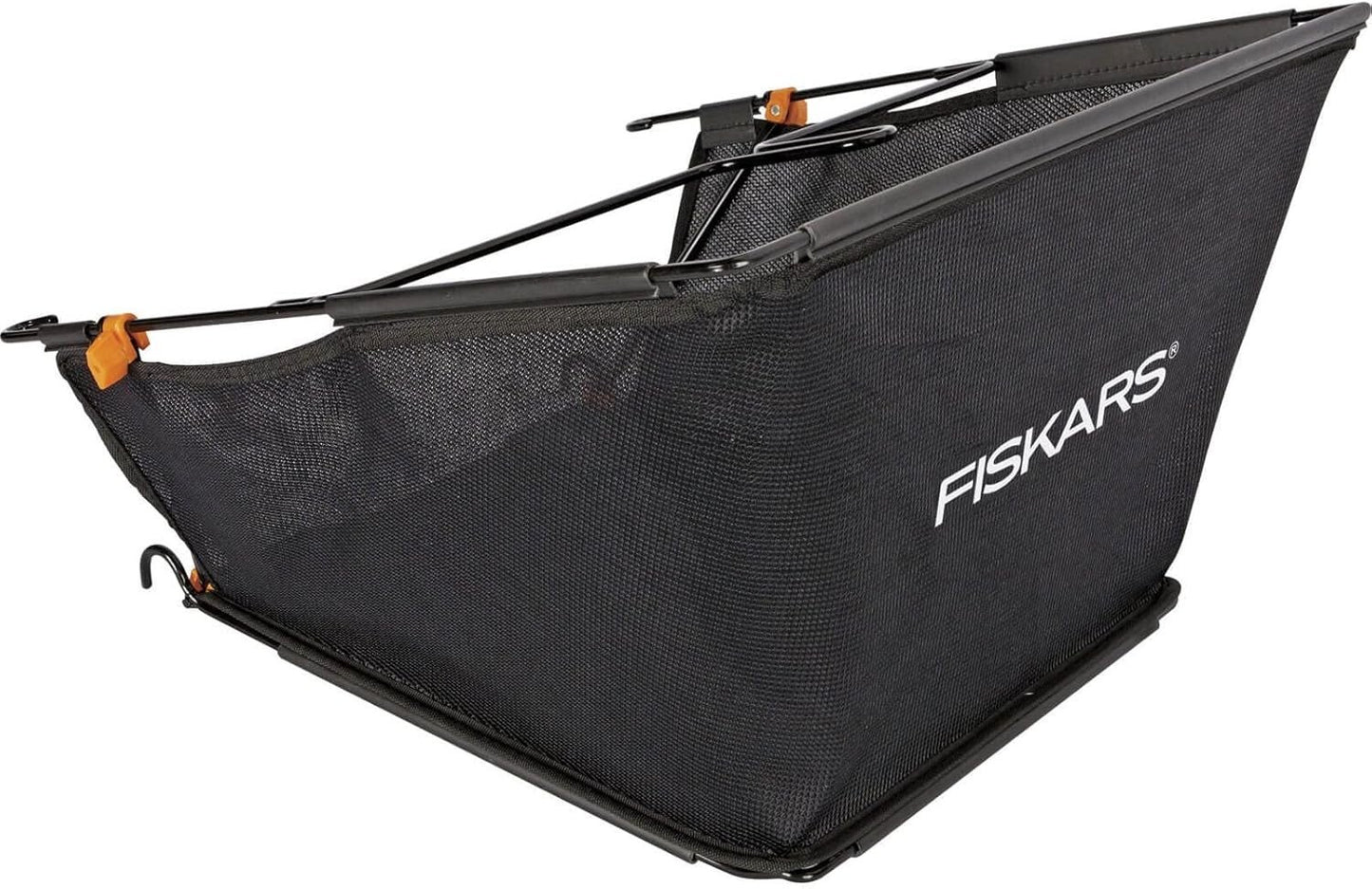 Fiskars StaySharp Grass Catcher, Capacity: 18 litres, Black/Orange, 1000592