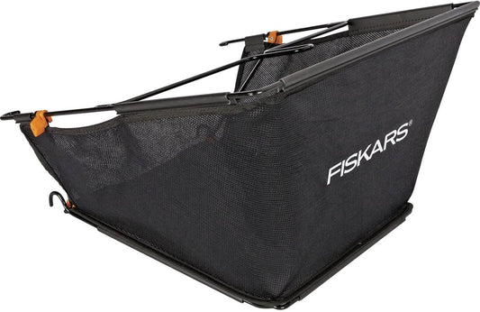 Fiskars StaySharp Grass Catcher, Capacity: 18 litres, Black/Orange, 1000592