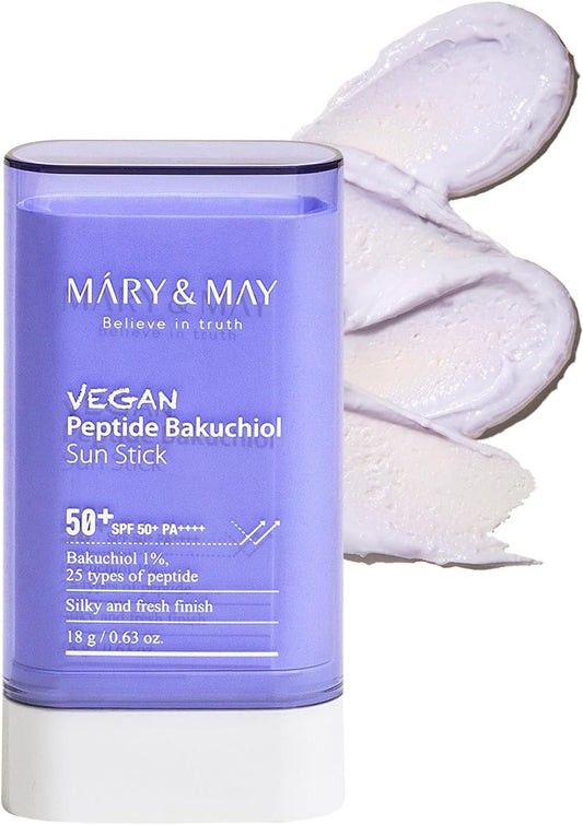 Mary & May -  Vegan Peptide Bakuchiol Sun Stick SPF50 (18g)