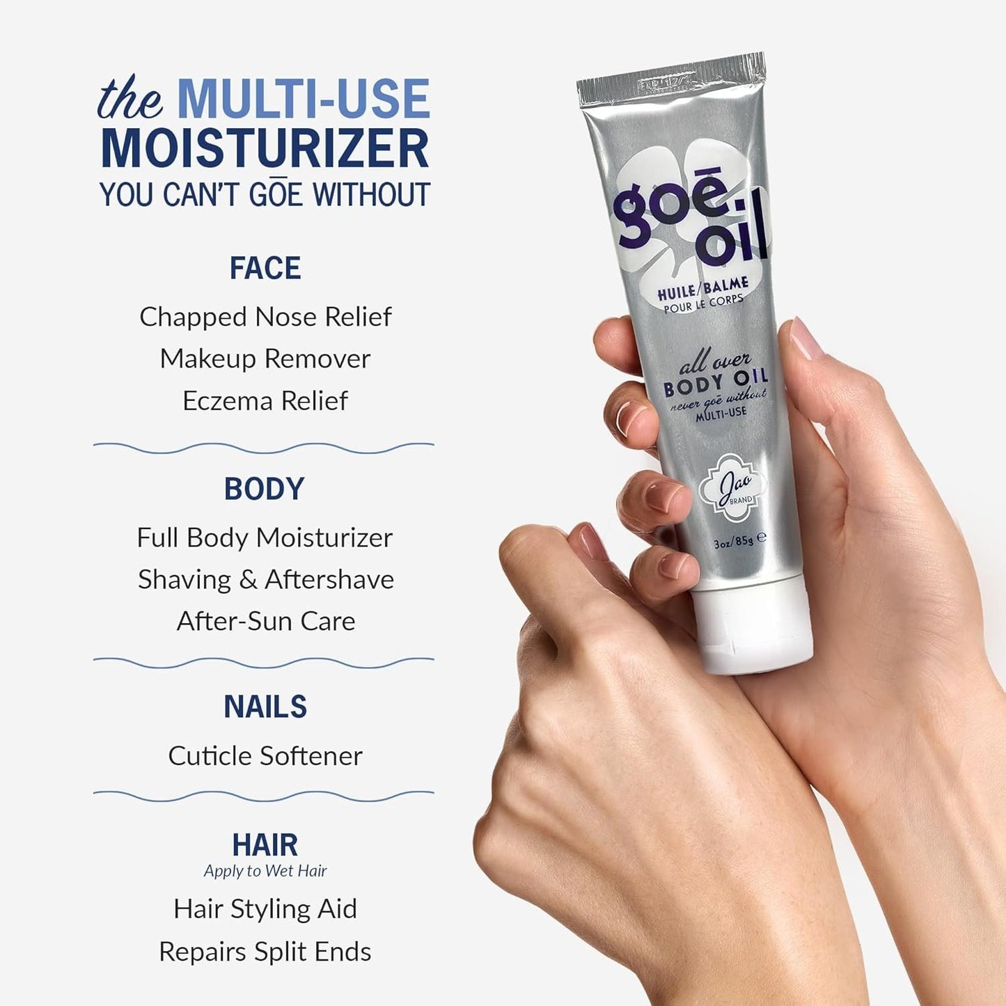 Goe Oil All Over Body Balm 3oz by Jao Brand – New in Damaged Box – EXP. 01/2027