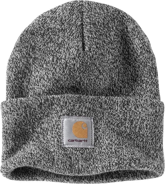Carhartt Model A18 Denim Blue Color Acrylic Knit Cuffed Beanie